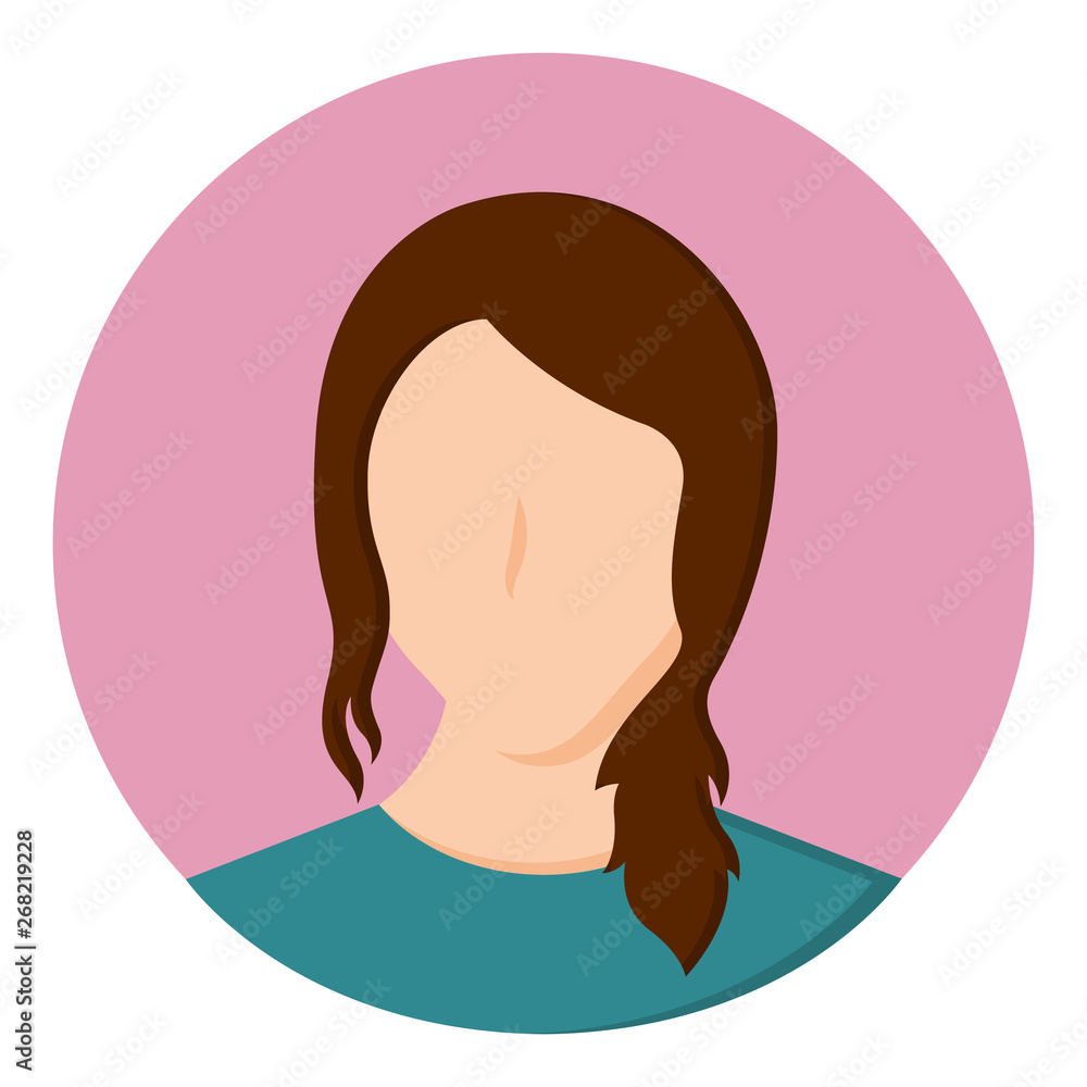 Isolated beauty avatar of a woman - Vector Isolated beauty avatar of a woman - Vector