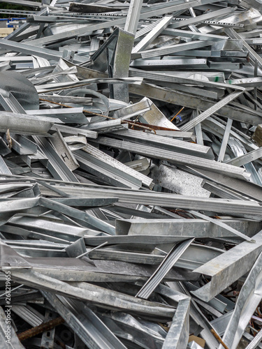 Heap of metal scrap