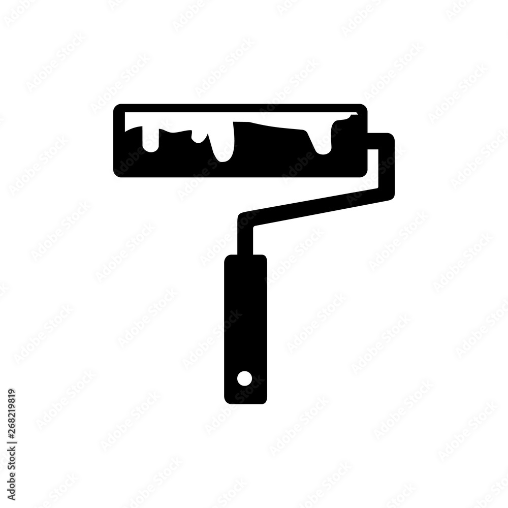 Art painting roller icon Art painting roller icon