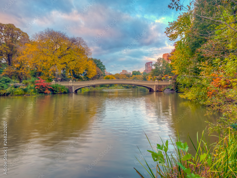 Bow bridge,Central Park, New York Cit