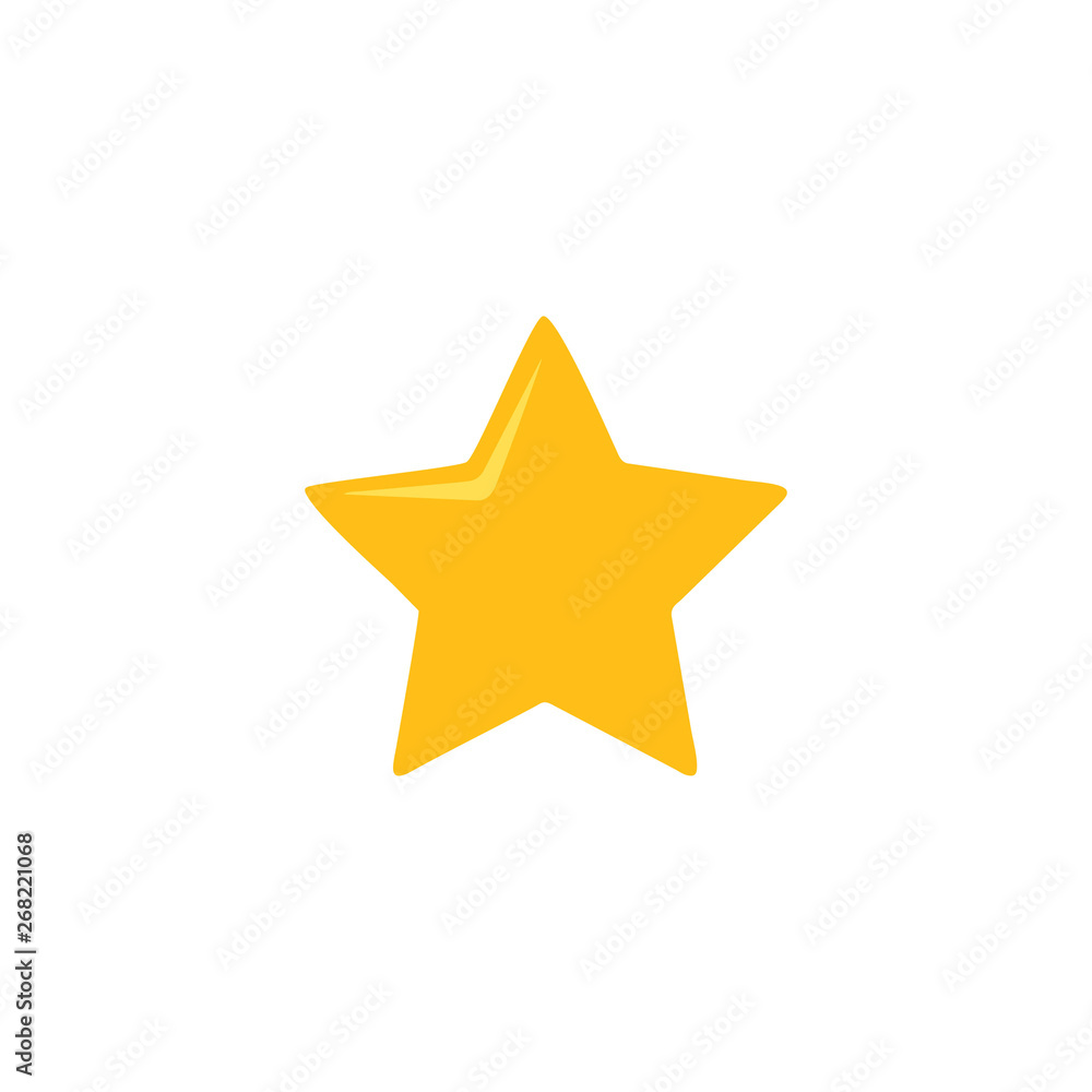 illustration of yellow star
