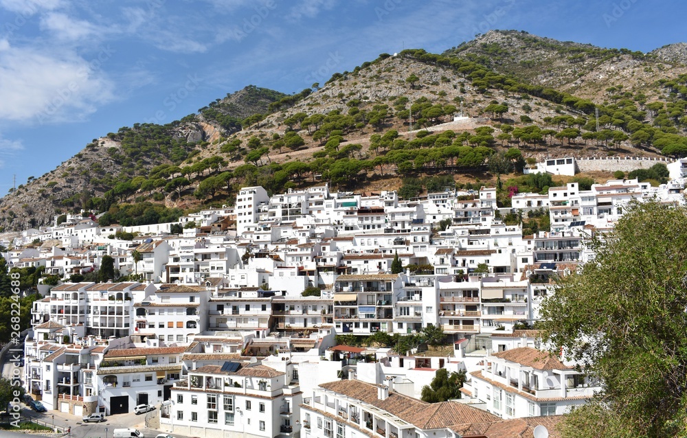 the small white village in Spain