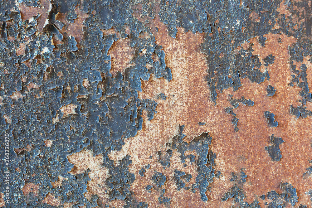Grunge wall texture, iron rusty gates painted with white-blue-gray paint. Cracked paint on metal, seamless background, blank for text. horizontal frame Grunge wall texture, iron rusty gates painted with white-blue-gray paint. Cracked paint on metal, seamless background, blank for text. horizontal frame