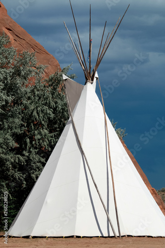 American Indian, traditional tee pee. photo