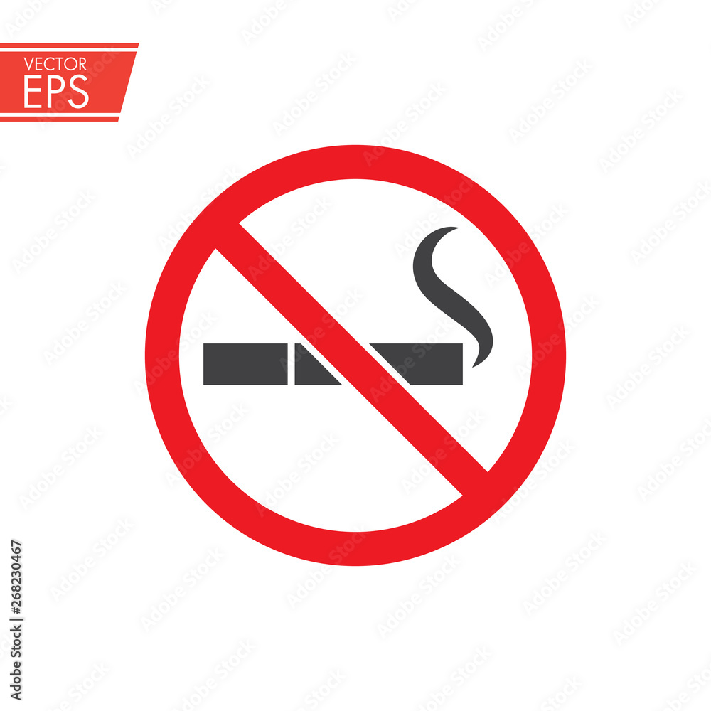 No smoking sign. No smoke icon. Cigarette illustration. Stop smoking symbol. Vector illustration. Filter-tipped cigarette. Icon for public places. No smoking sign. No smoke icon. Cigarette illustration. Stop smoking symbol. Vector illustration. Filter-tipped cigarette. Icon for public places.