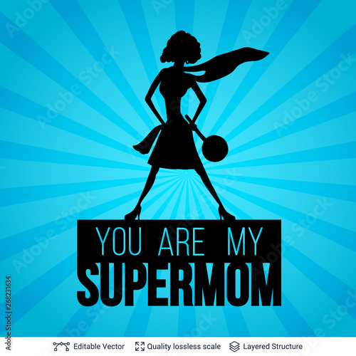 Mother's Day greeting card banner vector template.