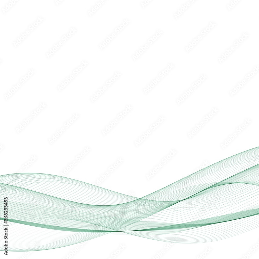Fototapeta premium abstract green wave. vector background. presentation template. eps 10