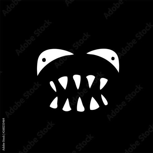 terrifying face illustration