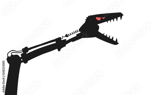 Design of rebel machine illustration