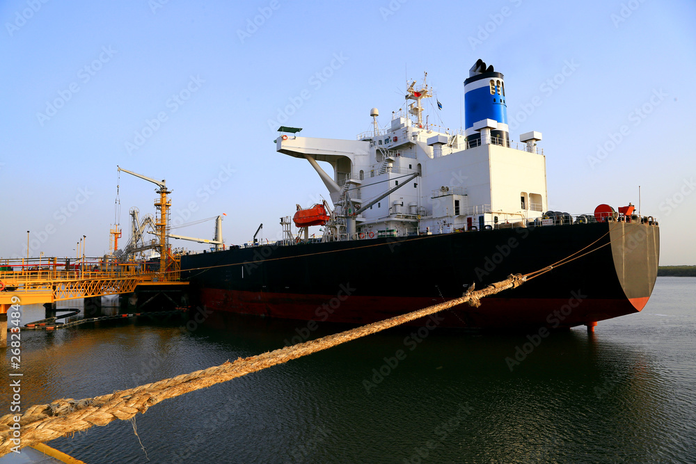 Cargo Vessel at the Port in Pakistan