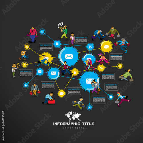 Business infographic elements data visualization vector design