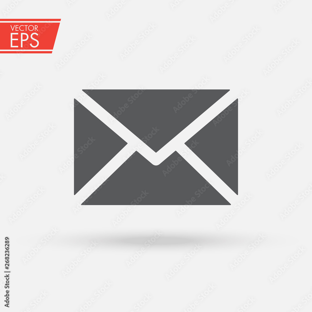 Mail icon. Email sign vector illustration. Isolated web mail symbol. Envelope line concept. Email message graphic design. Mail outline symbol for app. Envelope pictogram on grey background. Mail icon. Email sign vector illustration. Isolated web mail symbol. Envelope line concept. Email message graphic design. Mail outline symbol for app. Envelope pictogram on grey background.