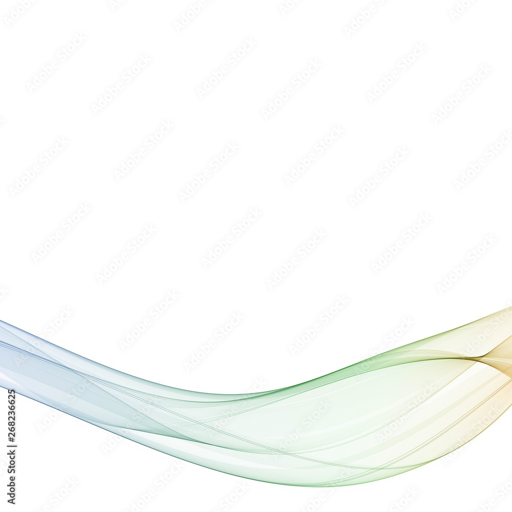 Fototapeta premium Color vector wave. Template for advertising. abstract vector background. eps 10