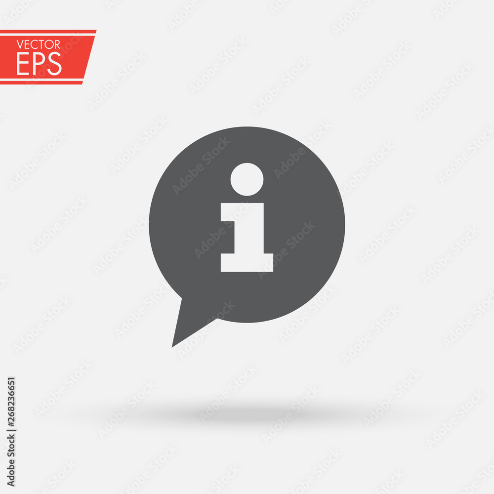 Information sign icon. Info speech bubble symbol. News and updates symbol. Information and notification sign Trendy Flat style for graphic design, logo, Web site, social media, UI, mobile application. Information sign icon. Info speech bubble symbol. News and updates symbol. Information and notification sign Trendy Flat style for graphic design, logo, Web site, social media, UI, mobile application.