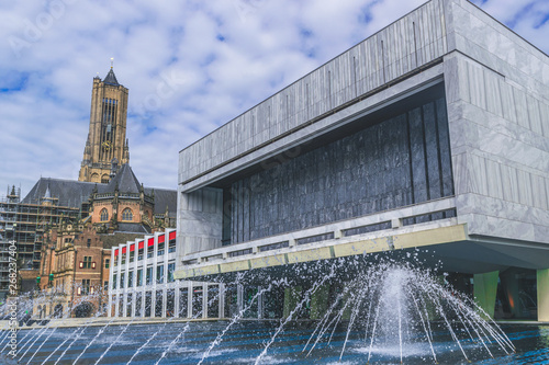 Fountains in front of Eusebius