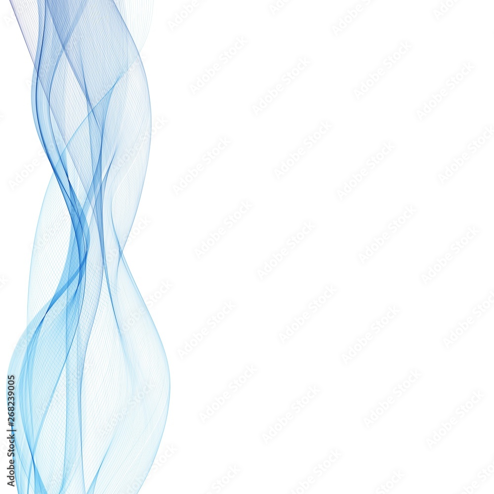 Naklejka premium Layout for advertising. blue wave. vector abstract background eps 10