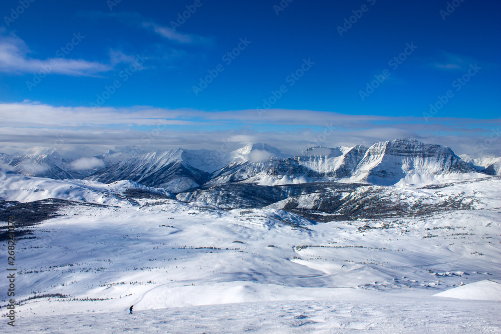 mountains in winter