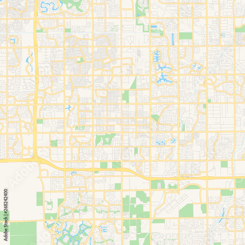 Empty vector map of Chandler, Arizona, USA © netsign