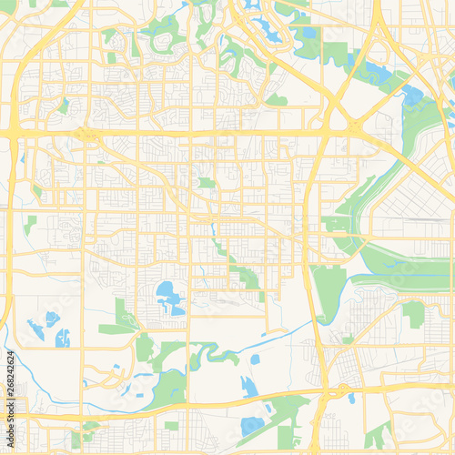 Empty vector map of Irving  Texas  USA