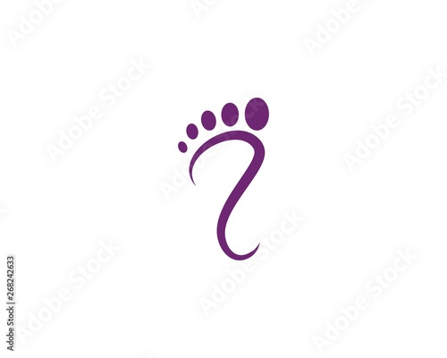 foot care ilustration Logo vector photo