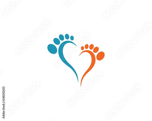 foot care ilustration Logo vector