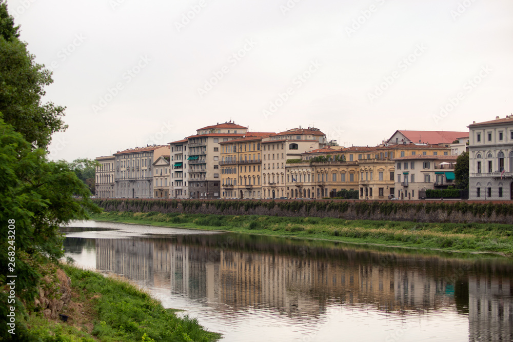 Buildings along the Arno River
