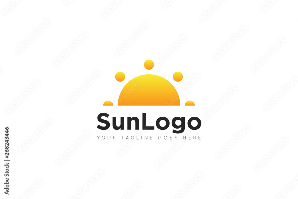 sun logo and icon vector illustration design template sun logo and icon vector illustration design template