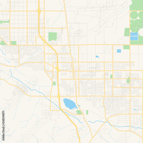 Empty vector map of Palmdale, California, USA photo