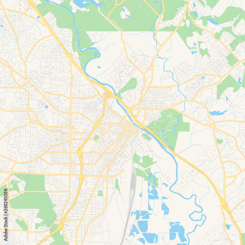 Empty vector map of Macon  Georgia  USA