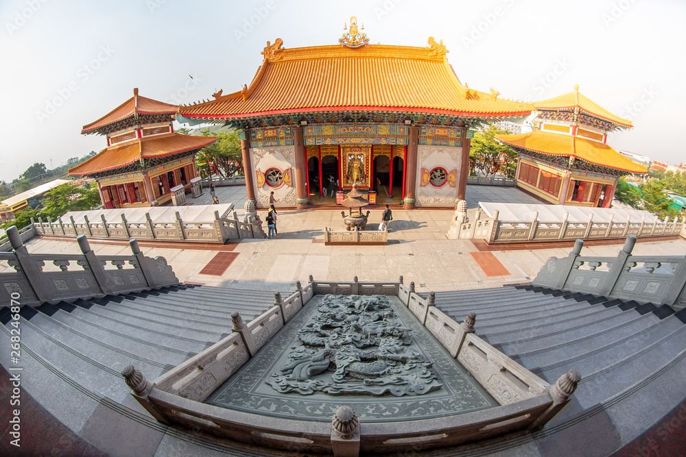 Φωτογραφία Bang Bua Thong,Nonthaburi, Thailand - 17 January 2019: Borom Racha Kanchanaphisek Temple (Leng Nei Yi Temple 2) place of worship for Chinese descent