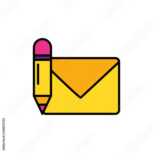 envelope mail with pencil