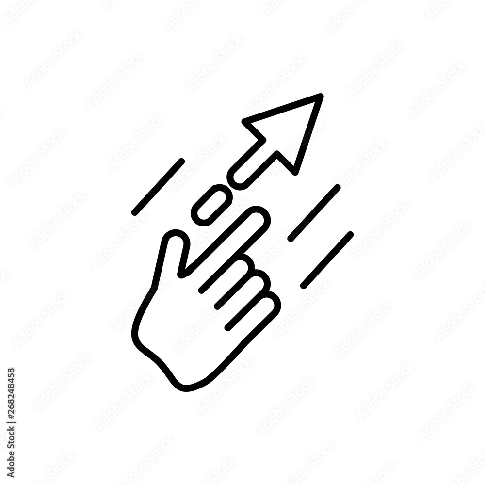 hand human index with arrows hand human index with arrows