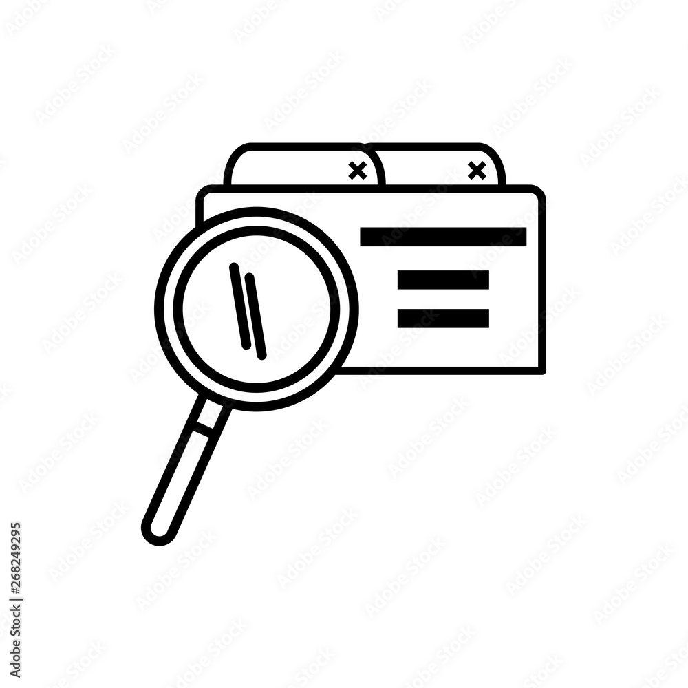 webpage template with magnifying glass webpage template with magnifying glass
