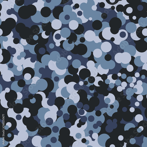 Seamless camo pattern made of spots