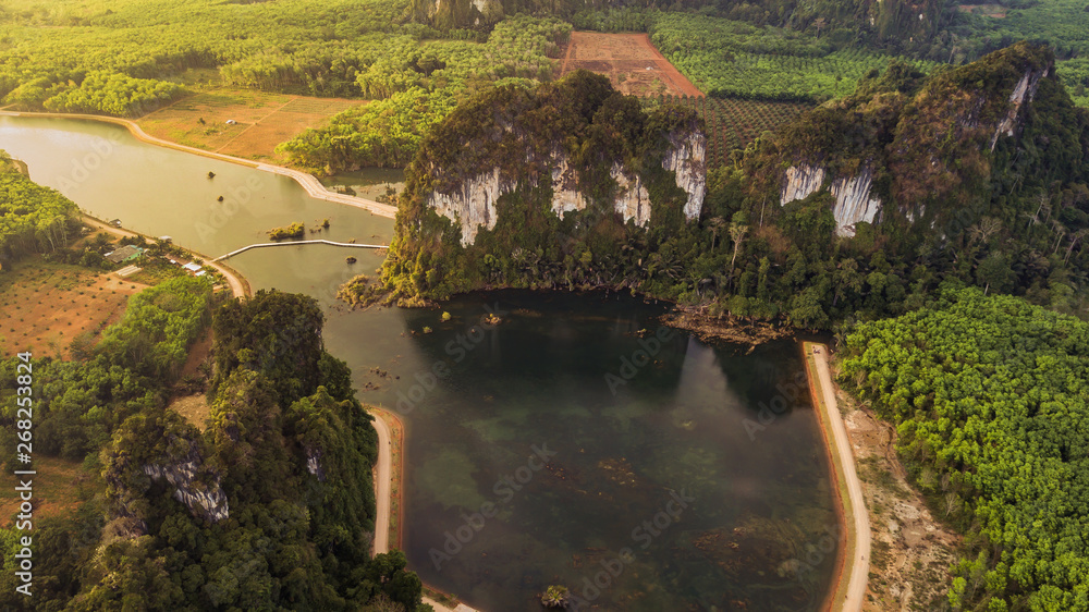 Landscape of  mountain  in krabi province Thailand