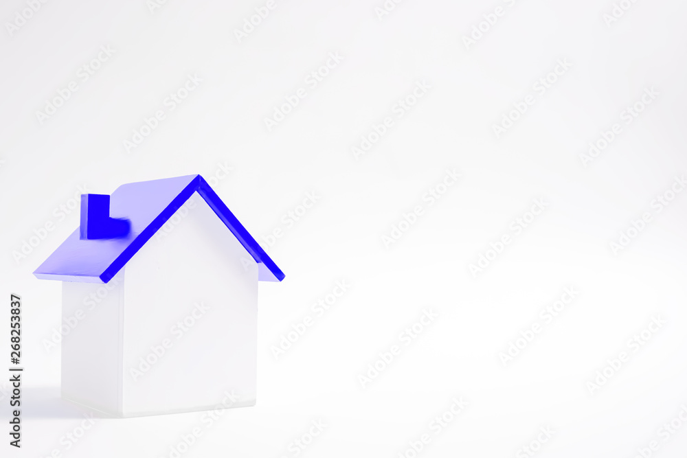 Simple house material and white background. Shiny house. シンプルな家素材と白色背景 ピカピカな家 Simple house material and white background. Shiny house. シンプルな家素材と白色背景 ピカピカな家