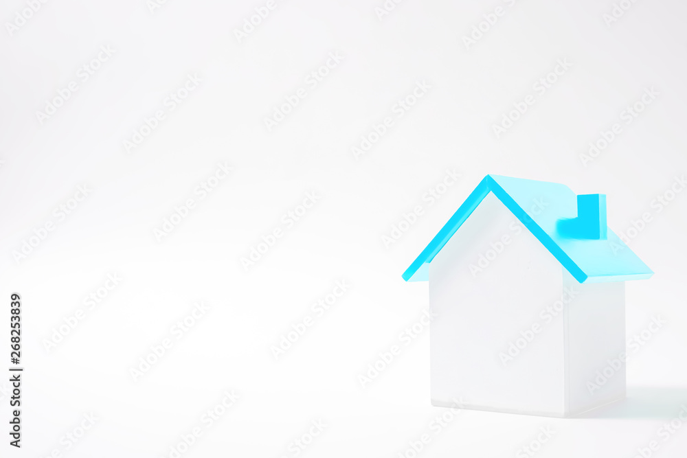 Simple house material and white background. Shiny house. シンプルな家素材と白色背景 ピカピカな家 Simple house material and white background. Shiny house. シンプルな家素材と白色背景 ピカピカな家
