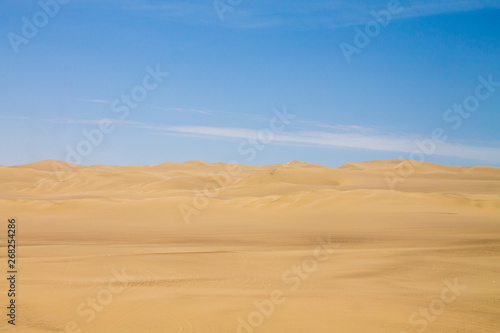 View of the Peruvian dunes in the ICA region.