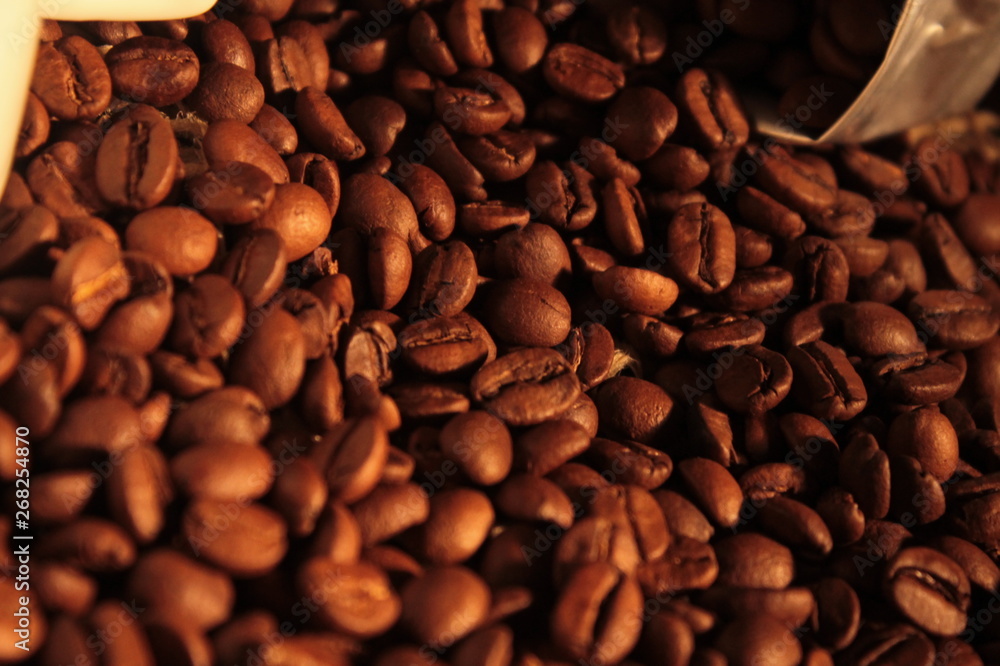 Obraz premium coffee beans background