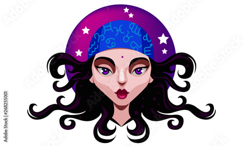 Fortune teller girl 