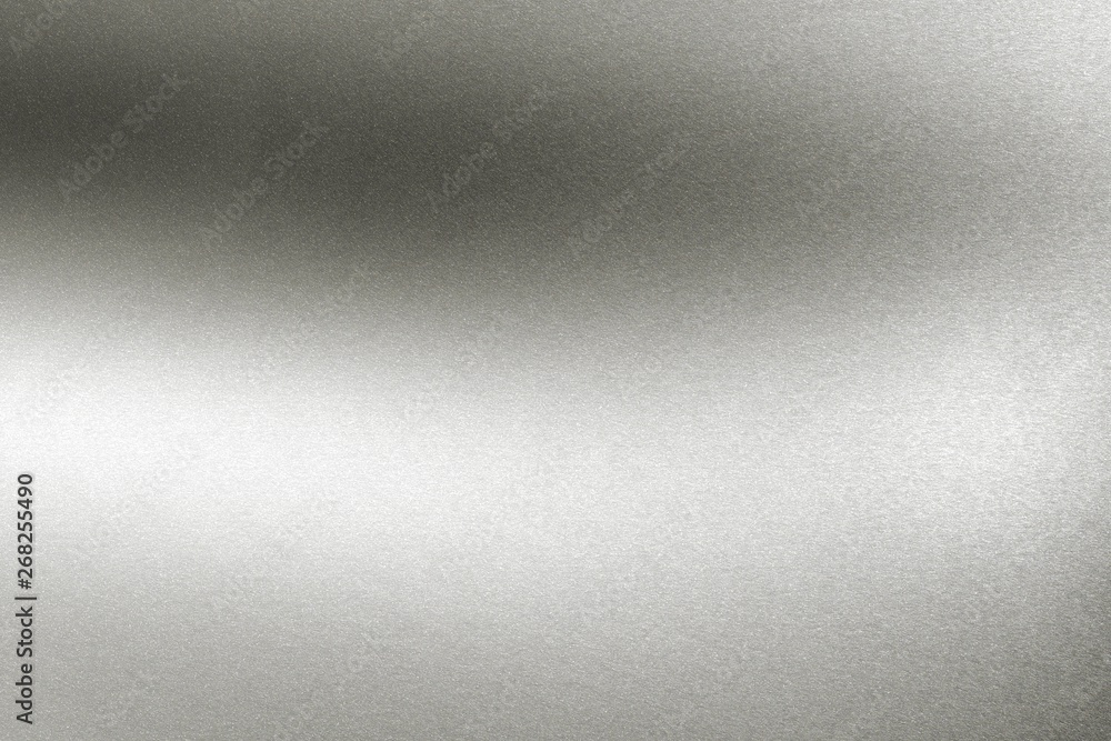 Brushed glossy silver metallic texture, abstract background