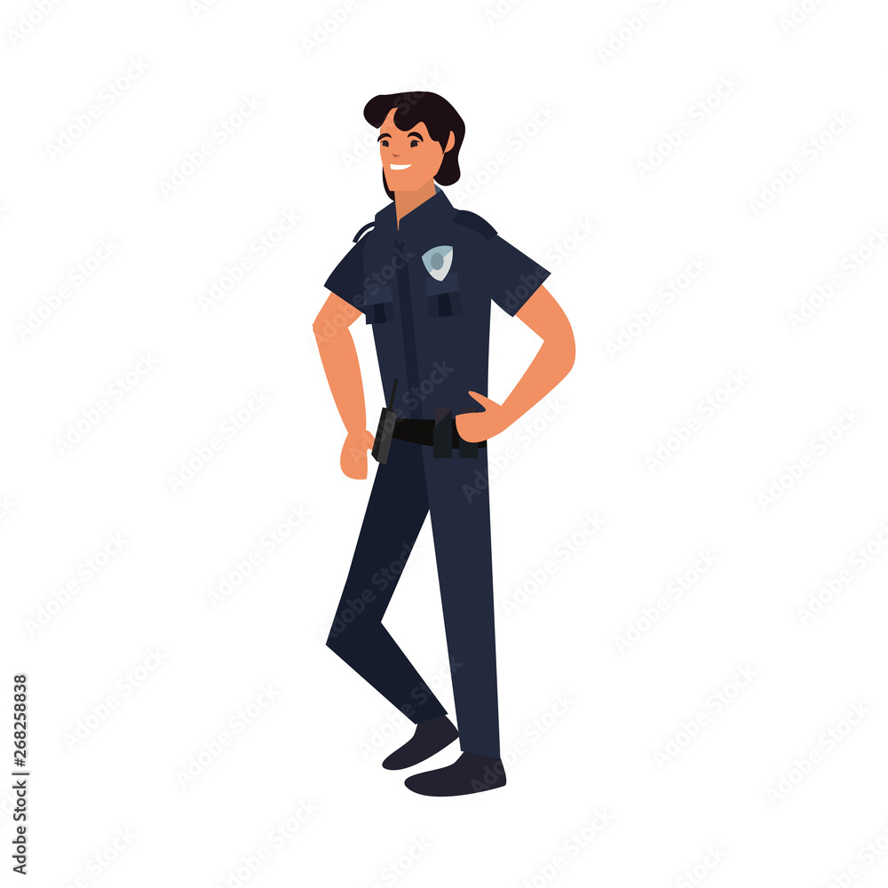 policeman character uniform policeman character uniform