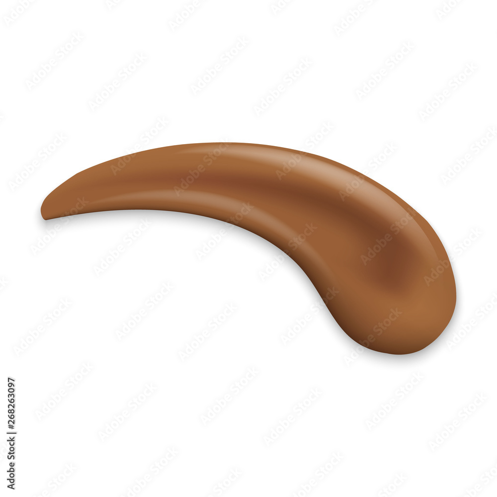 Chocolate stroke isolated