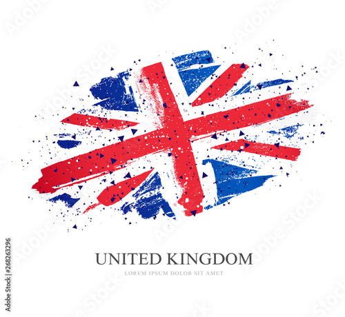 Flag of the Great Britain. Vector illustration