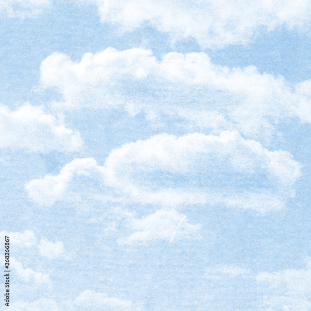 Blue Paper Cloudscape Texture Blue Paper Cloudscape Texture