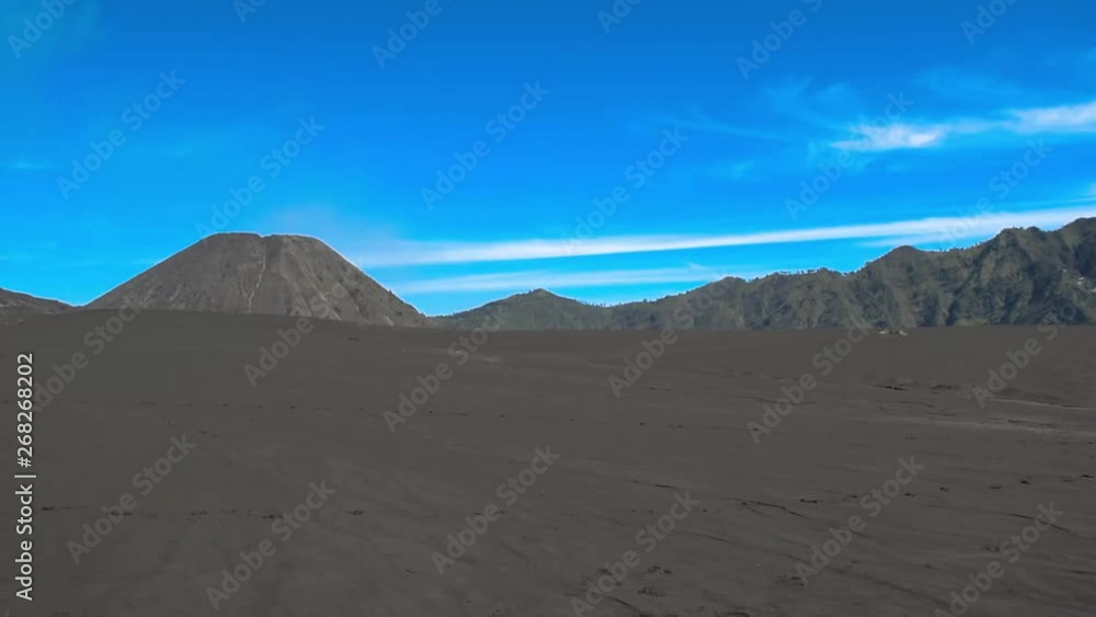 Landscape hill or mountain with a blue cloudy sky Landscape hill or mountain with a blue cloudy sky