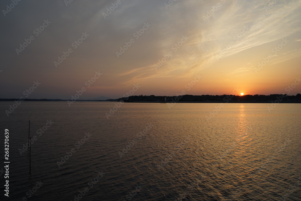 Naklejka premium 夕景