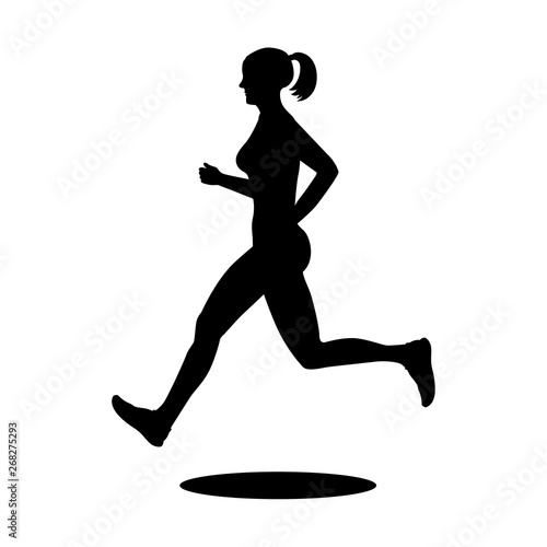 Läuferin Joggerin Silhouette