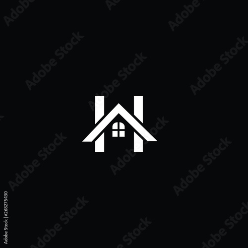H letter real estate icon logo vector