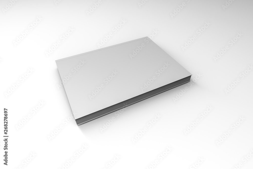 White Cover Book Template on White